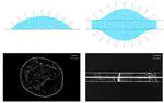 Coffee stain effect on a fibre from axisymmetric droplets